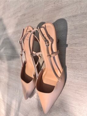 a new day Blush Pointed-Toe Slingback Heels
